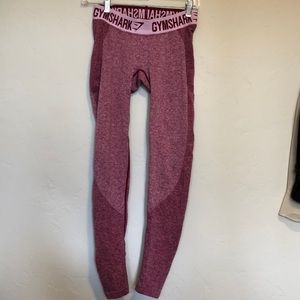 Red Seamless Gymshark Leggings